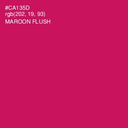 #CA135D - Maroon Flush Color Image