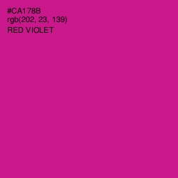 #CA178B - Red Violet Color Image