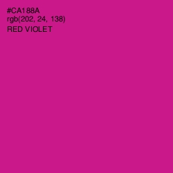 #CA188A - Red Violet Color Image