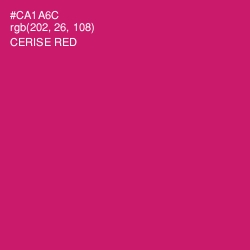 #CA1A6C - Cerise Red Color Image