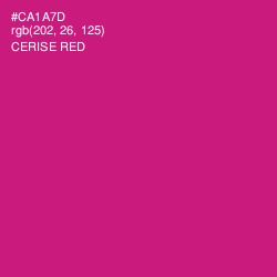 #CA1A7D - Cerise Red Color Image