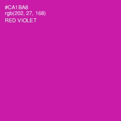 #CA1BA8 - Red Violet Color Image