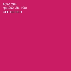 #CA1C64 - Cerise Red Color Image