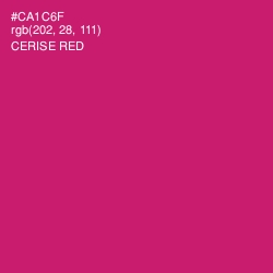 #CA1C6F - Cerise Red Color Image