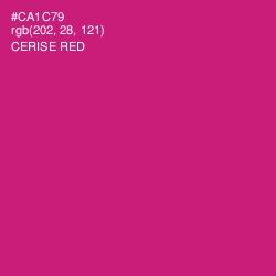 #CA1C79 - Cerise Red Color Image