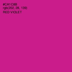 #CA1C8B - Red Violet Color Image