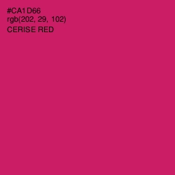 #CA1D66 - Cerise Red Color Image