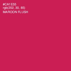 #CA1E55 - Maroon Flush Color Image