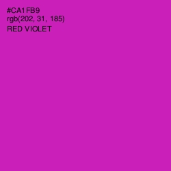 #CA1FB9 - Red Violet Color Image