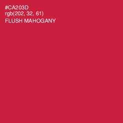 #CA203D - Flush Mahogany Color Image