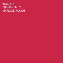 #CA2447 - Maroon Flush Color Image