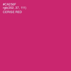 #CA256F - Cerise Red Color Image