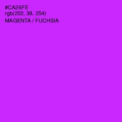 #CA26FE - Magenta / Fuchsia Color Image