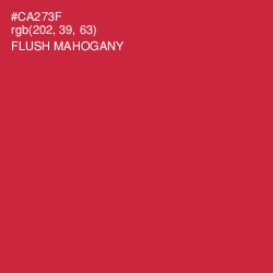 #CA273F - Flush Mahogany Color Image