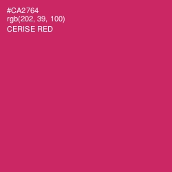 #CA2764 - Cerise Red Color Image