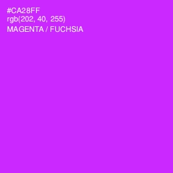 #CA28FF - Magenta / Fuchsia Color Image
