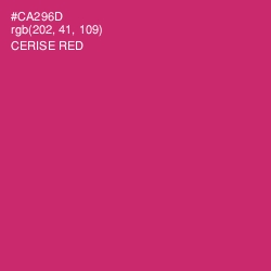 #CA296D - Cerise Red Color Image