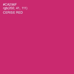 #CA296F - Cerise Red Color Image