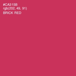 #CA315B - Brick Red Color Image