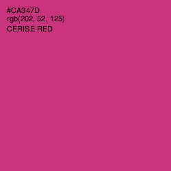 #CA347D - Cerise Red Color Image