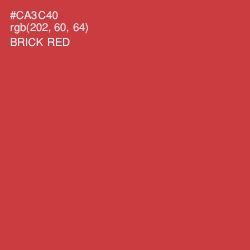 #CA3C40 - Brick Red Color Image