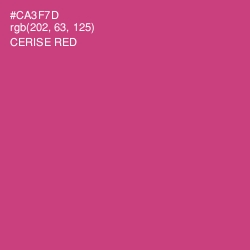 #CA3F7D - Cerise Red Color Image