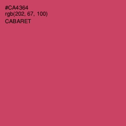 #CA4364 - Cabaret Color Image