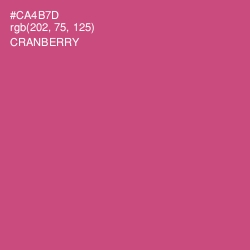 #CA4B7D - Cranberry Color Image