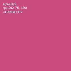 #CA4B7E - Cranberry Color Image