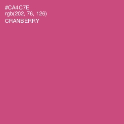 #CA4C7E - Cranberry Color Image