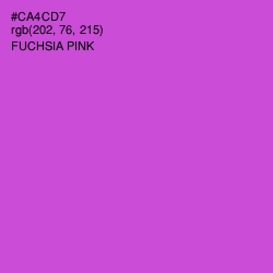 #CA4CD7 - Fuchsia Pink Color Image