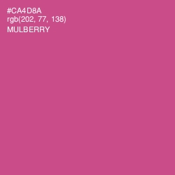 #CA4D8A - Mulberry Color Image
