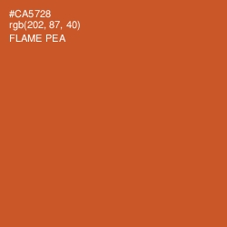 #CA5728 - Flame Pea Color Image