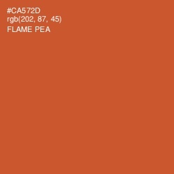 #CA572D - Flame Pea Color Image