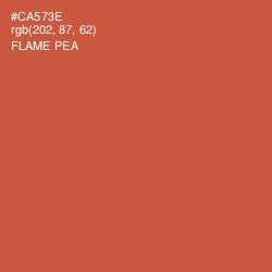 #CA573E - Flame Pea Color Image