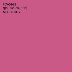 #CA5988 - Mulberry Color Image