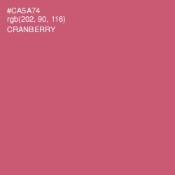 #CA5A74 - Cranberry Color Image