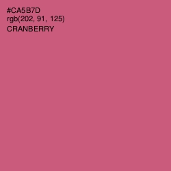 #CA5B7D - Cranberry Color Image