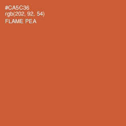 #CA5C36 - Flame Pea Color Image