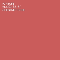 #CA5C5B - Chestnut Rose Color Image