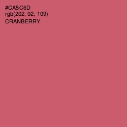 #CA5C6D - Cranberry Color Image