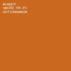 #CA681F - Hot Cinnamon Color Image