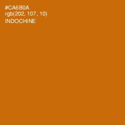#CA6B0A - Indochine Color Image