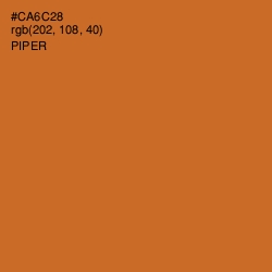 #CA6C28 - Piper Color Image