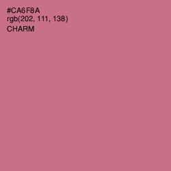 #CA6F8A - Charm Color Image