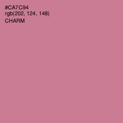 #CA7C94 - Charm Color Image