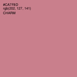 #CA7F8D - Charm Color Image