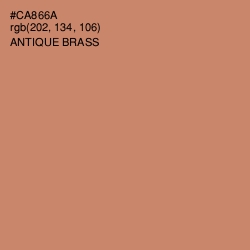 #CA866A - Antique Brass Color Image