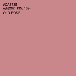 #CA878B - Old Rose Color Image