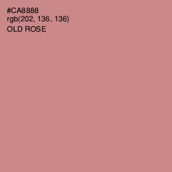 #CA8888 - Old Rose Color Image